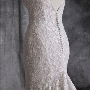 Maggie Sottero Lace Wedding Dress - White